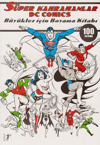 Süper Kahramanlar DC Comics Büyükler İçin Boyama Kitabı-0 